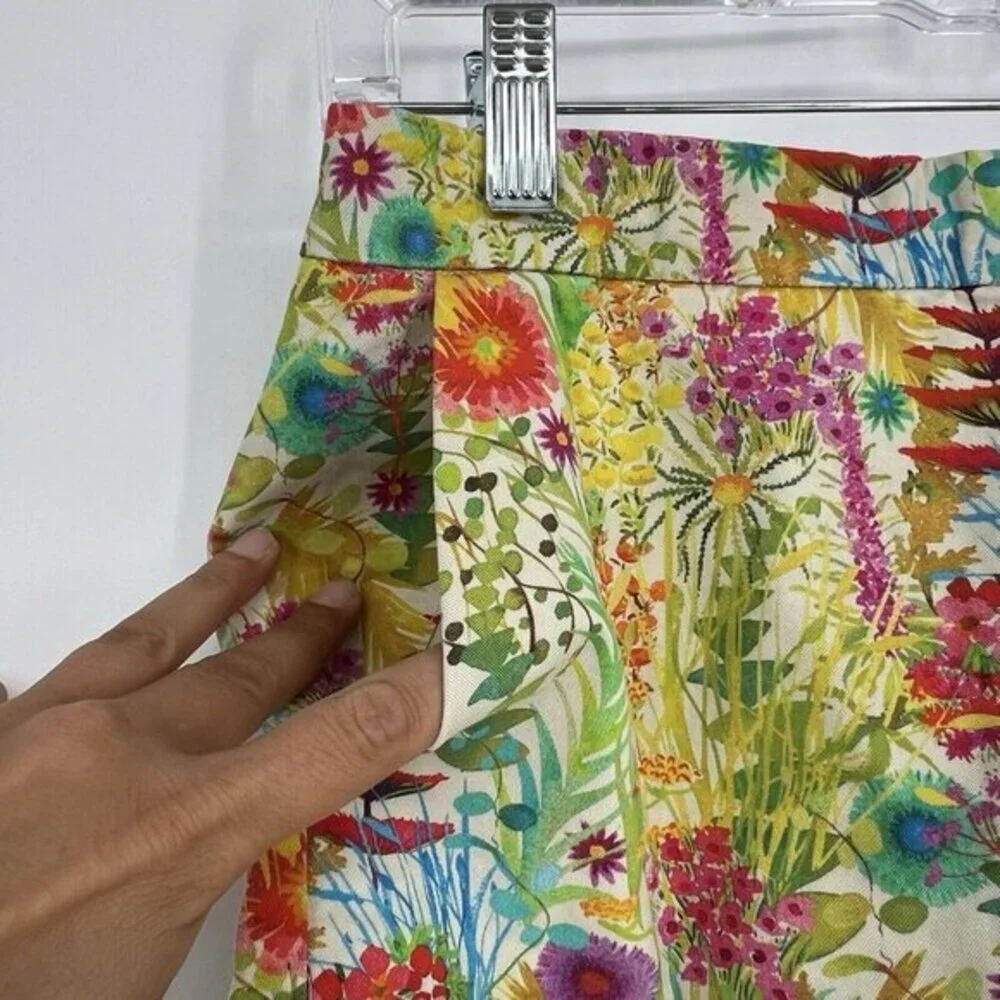 J. Crew Liberty Art Fabrics Size 0 Tresco‎ Floral Mini Preppy Colorful Summer